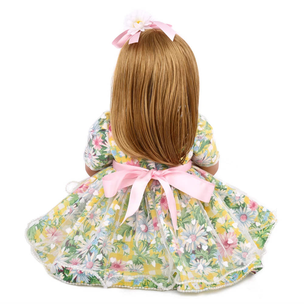 NPKDOLL прелестная кукла принцессы 50 см мягкие силиконовые куклы для новорожденных