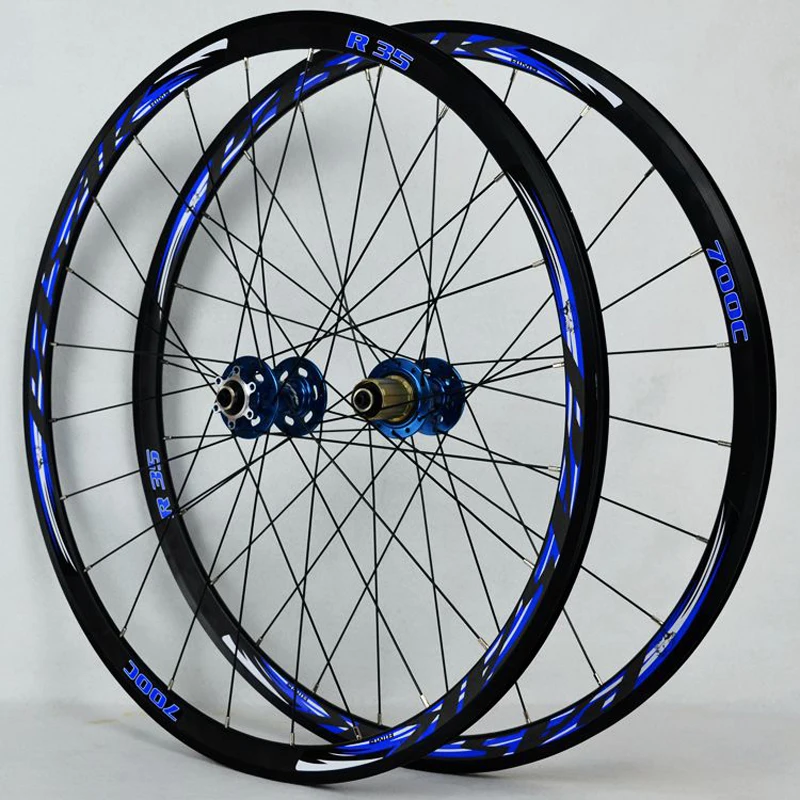 700C disc brake road wheels bicycle bike V/C brak 30MM alloy rim 700C/29inch Cross-country wheel | Спорт и развлечения