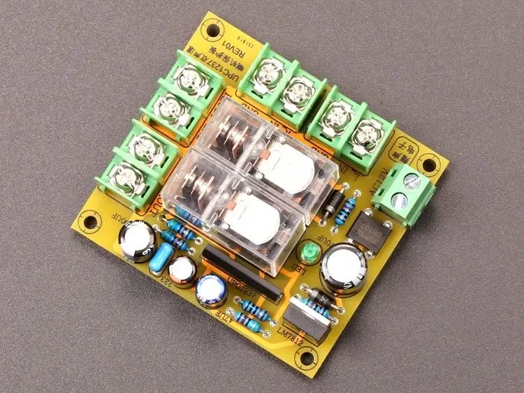 

ZEROZONE Assembeld High Current Dual OMRON Relay stereo Speaker protection board L5-30
