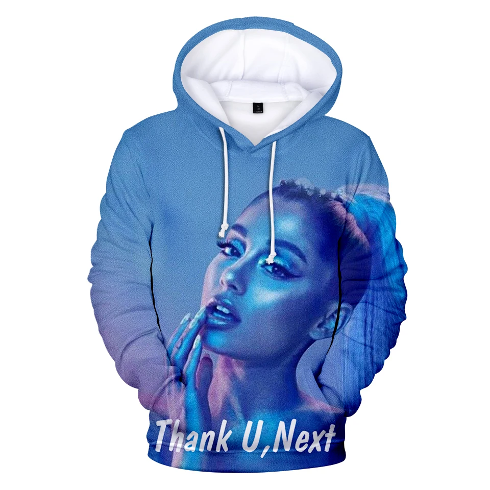 Модные толстовки с 3D принтом Ariana Grande для мужчин/женщин повседневные Зимние