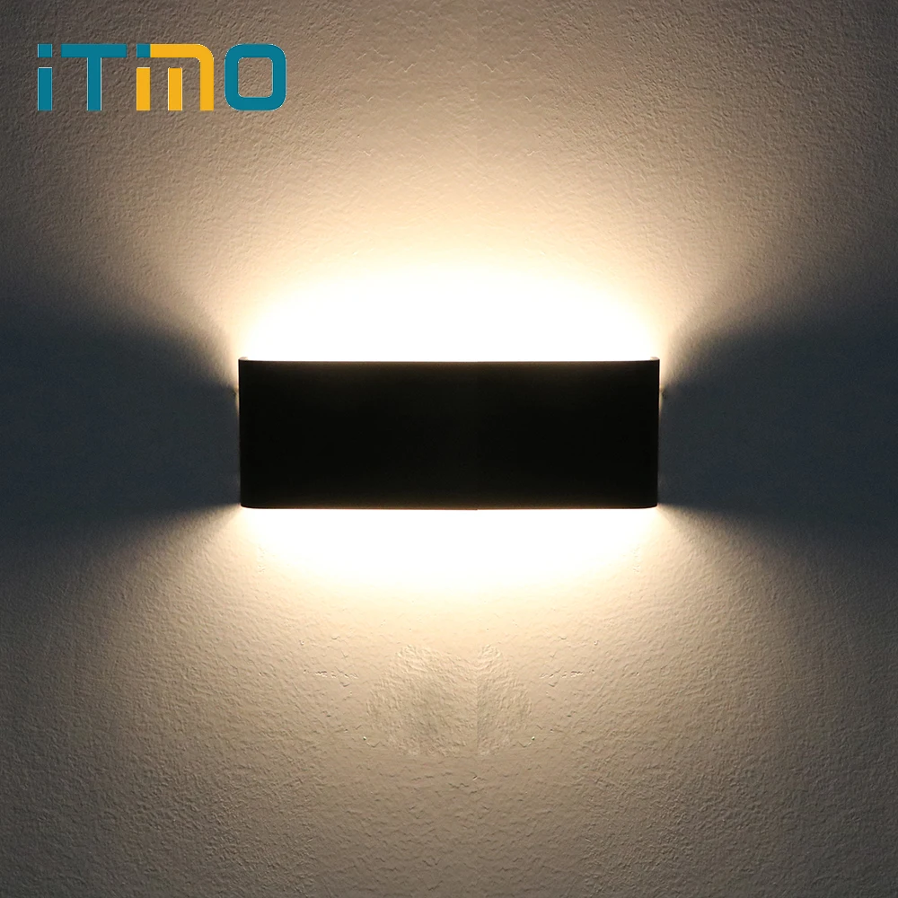 

ITimo Modern LED Mirror Light Bathroom Bedside Lamp 30 LEDs Bright Indoor Lighting Aluminum White/Black Wall Lamp AC 85-265V