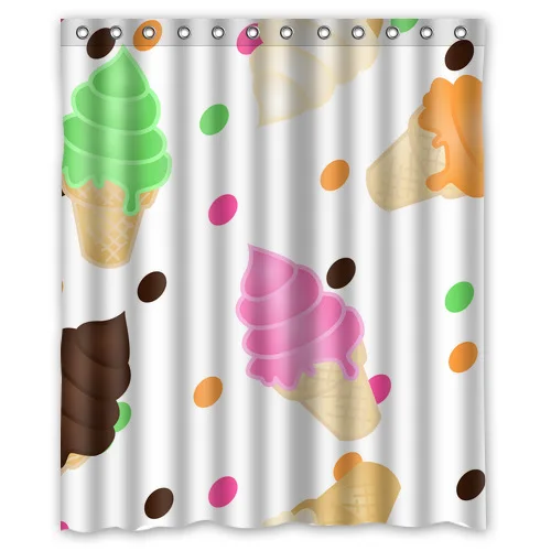 Мода разработан мило и мультфильм мороженое картина полиэфирной занавески 60 x 72 |