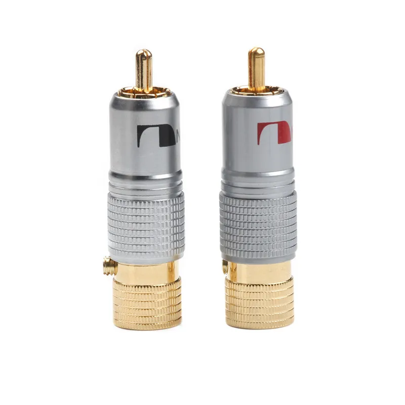 2 шт. Позолоченные коннекторы для разъема RCA 10 мм|Соединители| |