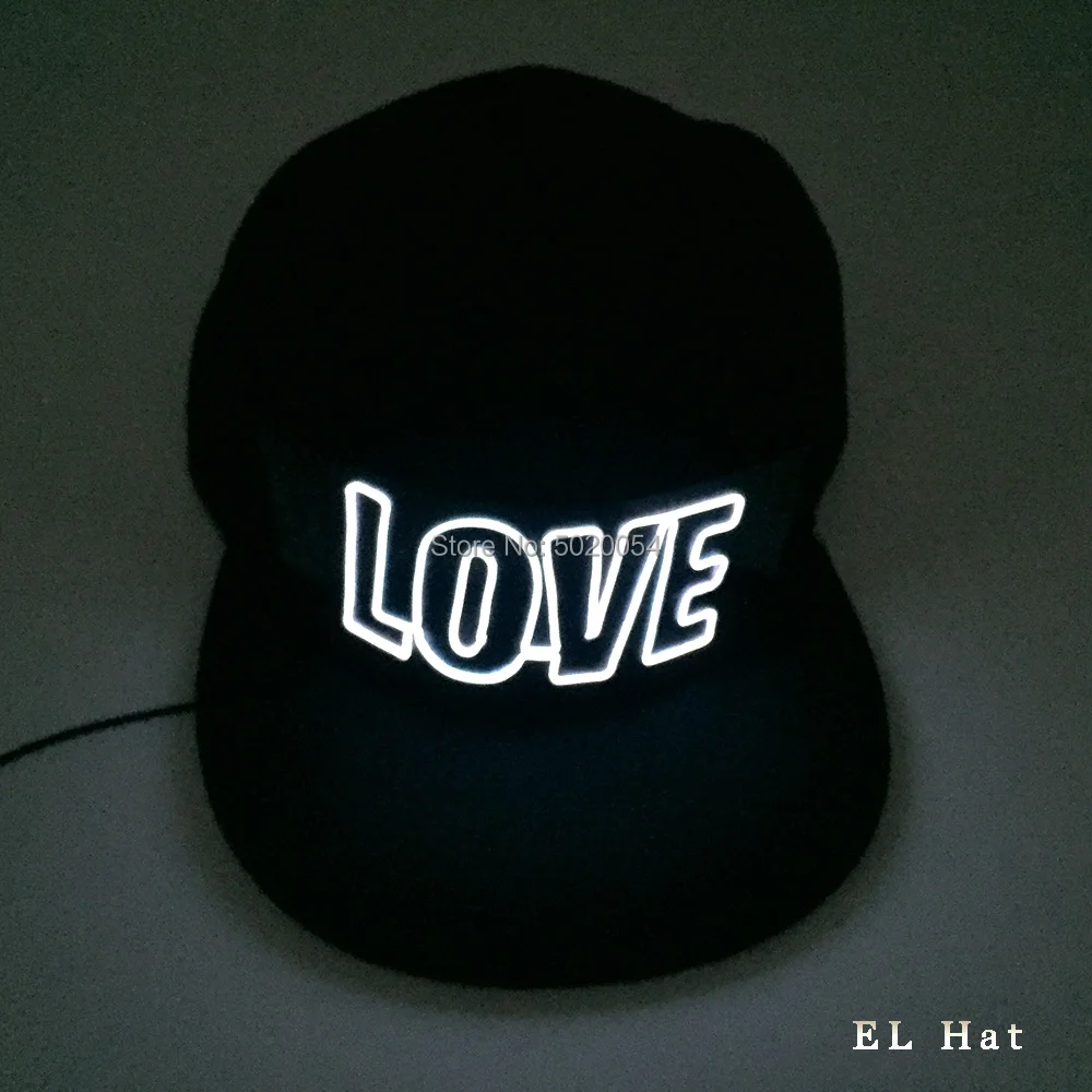 Модная бейсбольная кепка EL Wire s Gorras со светодиодной подсветкой, хип-хоп кепка на лето и весну, светильник, светящаяся Кепка для мужчин и женщин