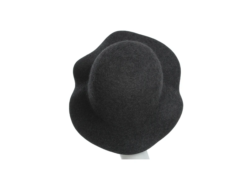 Шерстяная Женская Шляпа Fedora шерстяная зима осень мягкая с широкими полями женская Фетровая Шляпа Fedora Feminino фетровая шляпа от солнца
