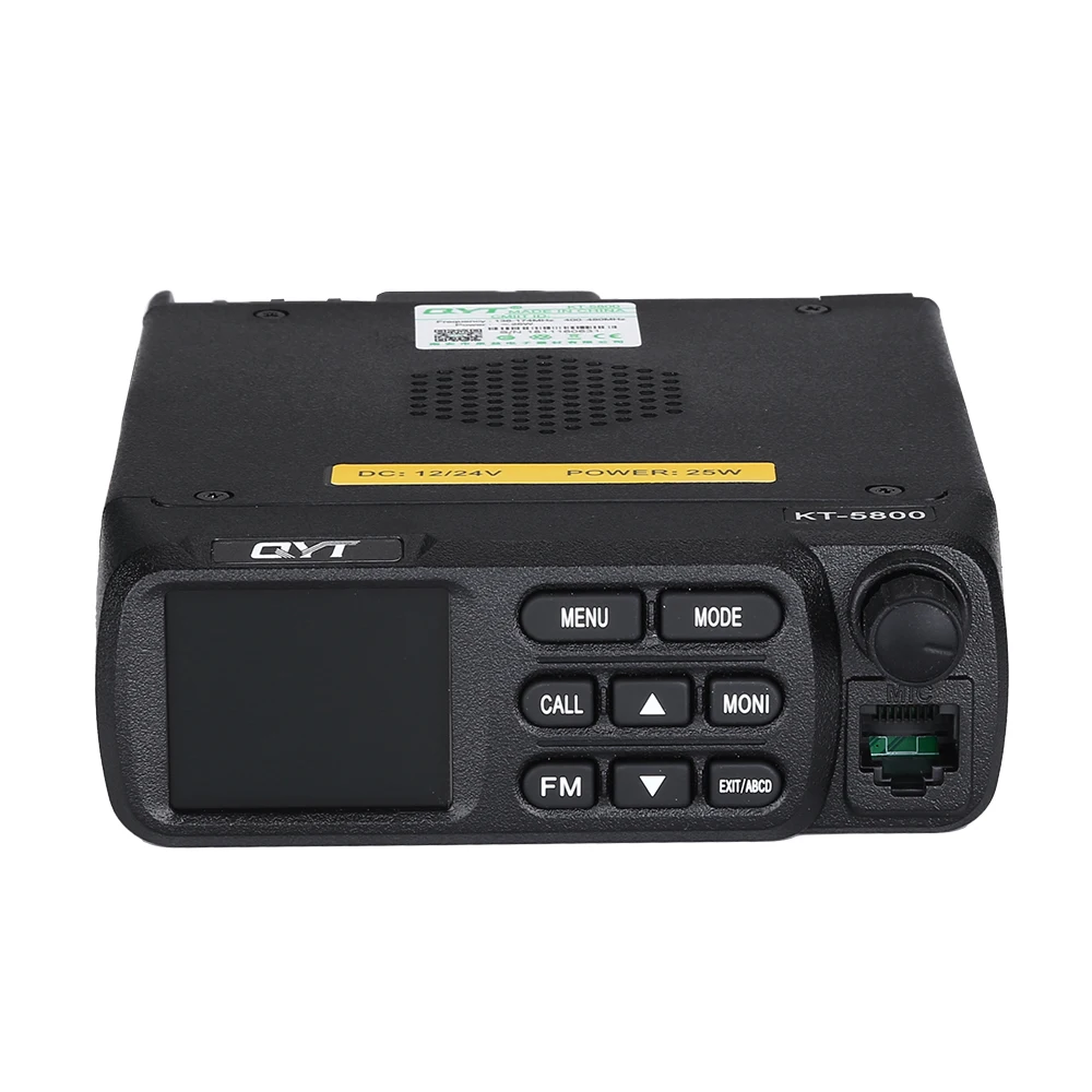 QYT KT-5800 12/24V Truck Mini Walkie Talkie Quad Display 25W Dual band UHF/VHF Car Radio 5800 Mobile |