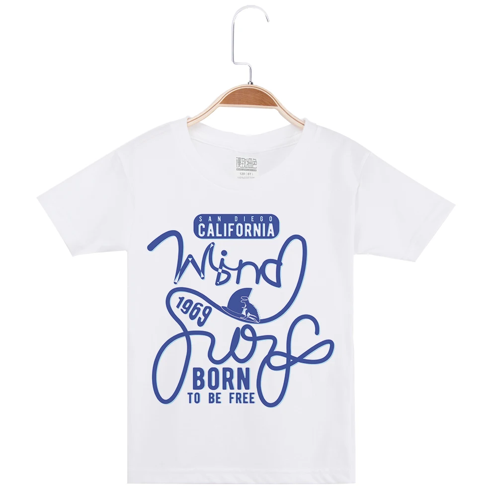 

New Arrival Funny T Shirts White T-Shirt Cotton Boy Tshirt Letter Printing Fashion O-Neck Tee For Boys Tees Children Clothing