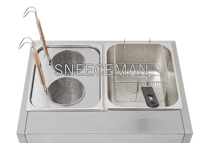 Настольная газовая машина для приготовления лапши с сковородкой жаровня |