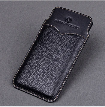 White Line Black S8plus универсальный чехол-бумажник из натуральной кожи для samsung Galaxy S8, кожаный чехол-сумка, чехол для телефона S8 Plus - Цвет: White Line Black