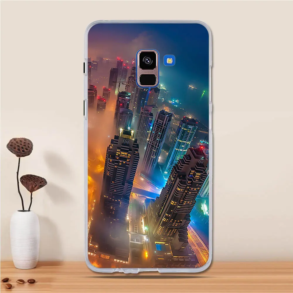 Чехол для samsung Galaxy A8 Plus чехол Капа Coque чехол из термополиуретана и силикона для samsung A8 Plus A 8+ A730F Чехол протектор бампер - Цвет: 17