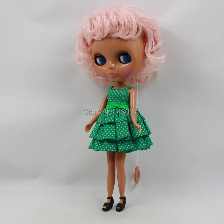 Темные куклы кожи розовые волосы (PRRS 77)|pink hair doll|doll dolldolls dolls |