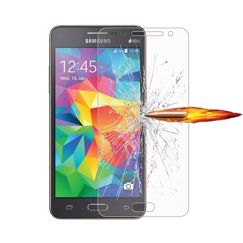 2.5D Круглый Край 9 H Твердость Закаленное стекло протектор экрана для samsung Grand Prime с