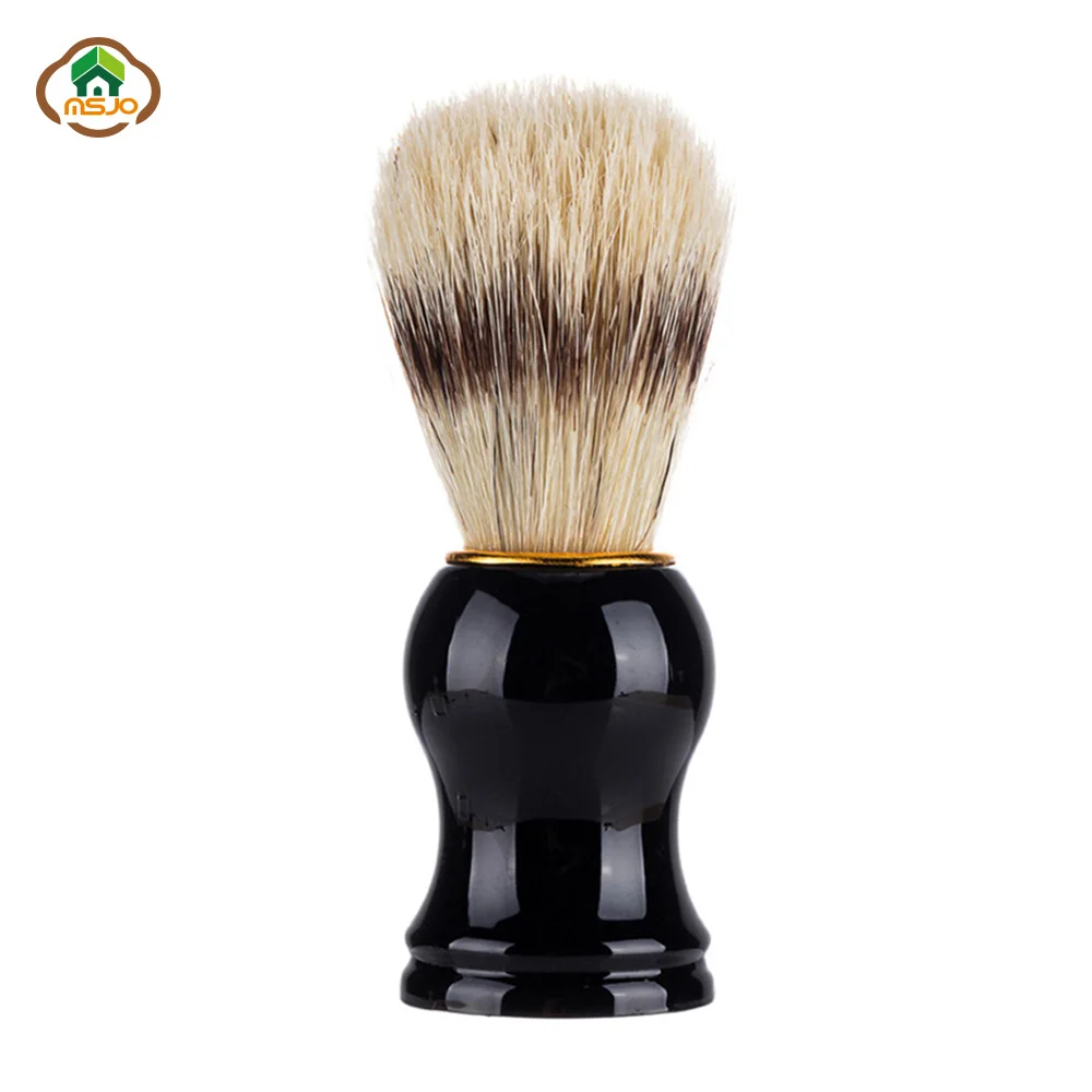 MSJO Beard Brush Shaving 1PC Men Soft Bristles Hairdresser Cleaner Badger Salon Facial Appliance Clean Tool | Дом и сад