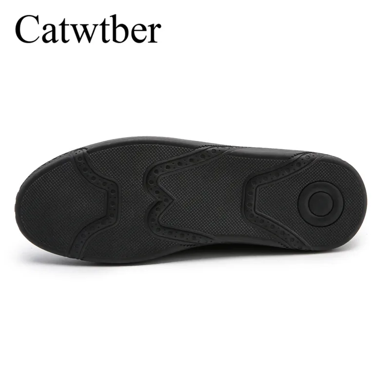 Catwtber бренд 2018 Демисезонный Для мужчин кроссовки без застежки повседневная обувь
