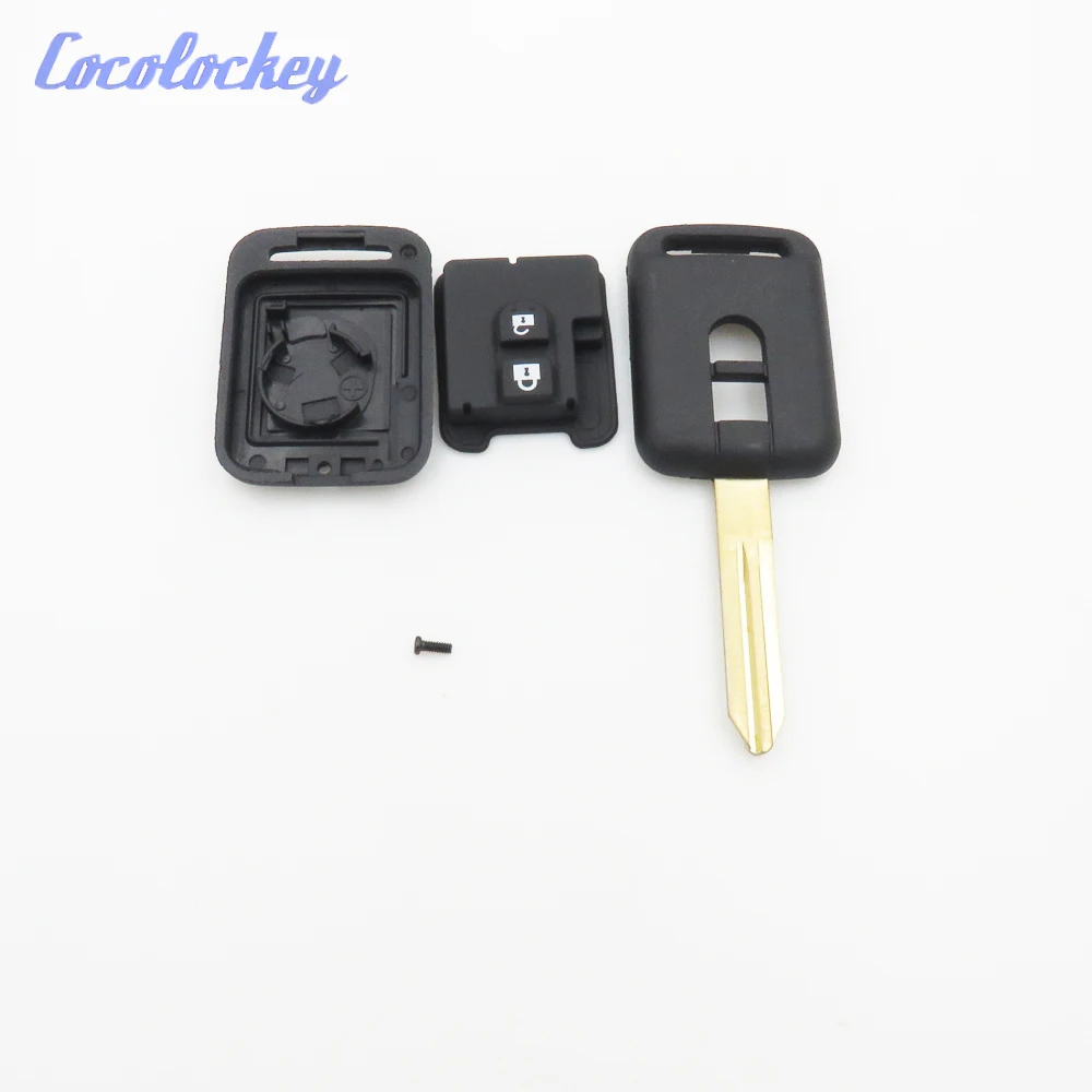 Cocolockey 2 кнопки дистанционного ключа оболочки Fob крышка подходит для Nissan Qashqai Micra