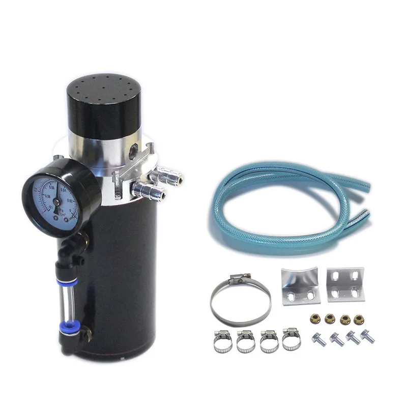 

SPSLD алюминиевый резервуар для лову моторного масла, сапунный бак + манометр вакуума, масляный бак, масляная банка