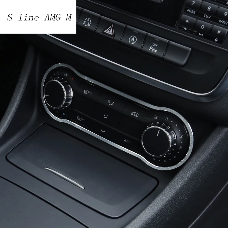 

Car styling Car Air conditioning knobs decorative frame trim chrome interior molding For Mercedes Benz A GLA CLA Class X156 C117