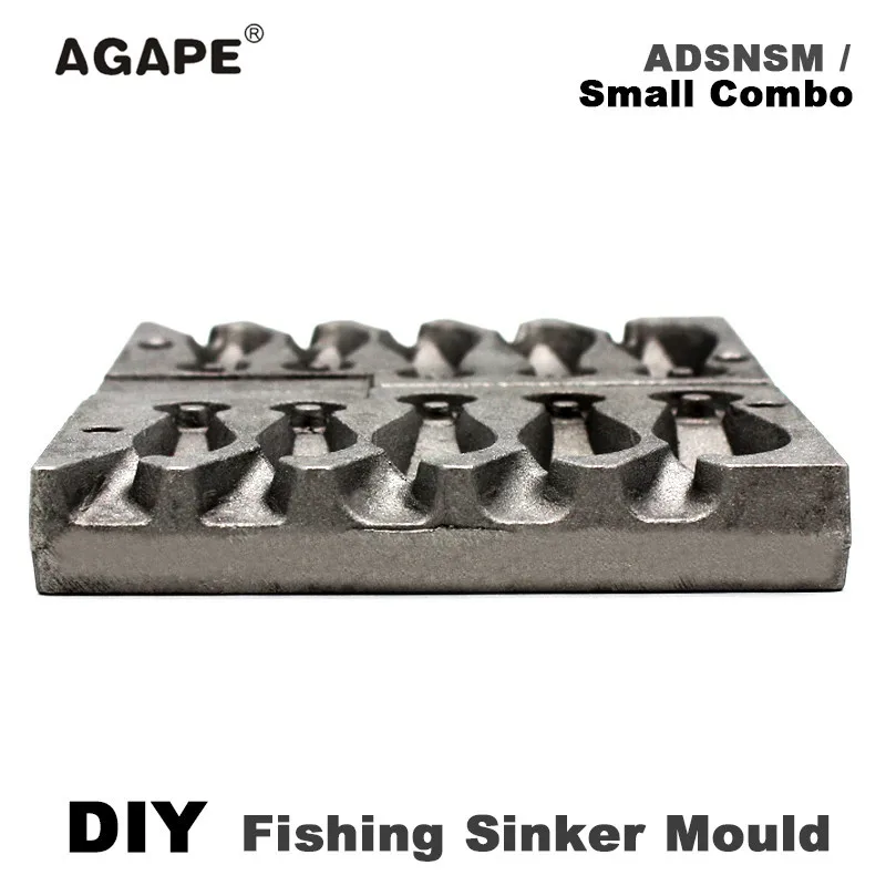 AGAPE DIY рыболовная грузила форма ADSNSM/небольшой комбинированный 28 г 56 84 5 полостей |