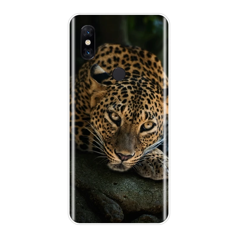 Задняя крышка для Xiaomi Mi Mix 1 2 2S 3 тигр леопард пантера животные Силиконовый мягкий