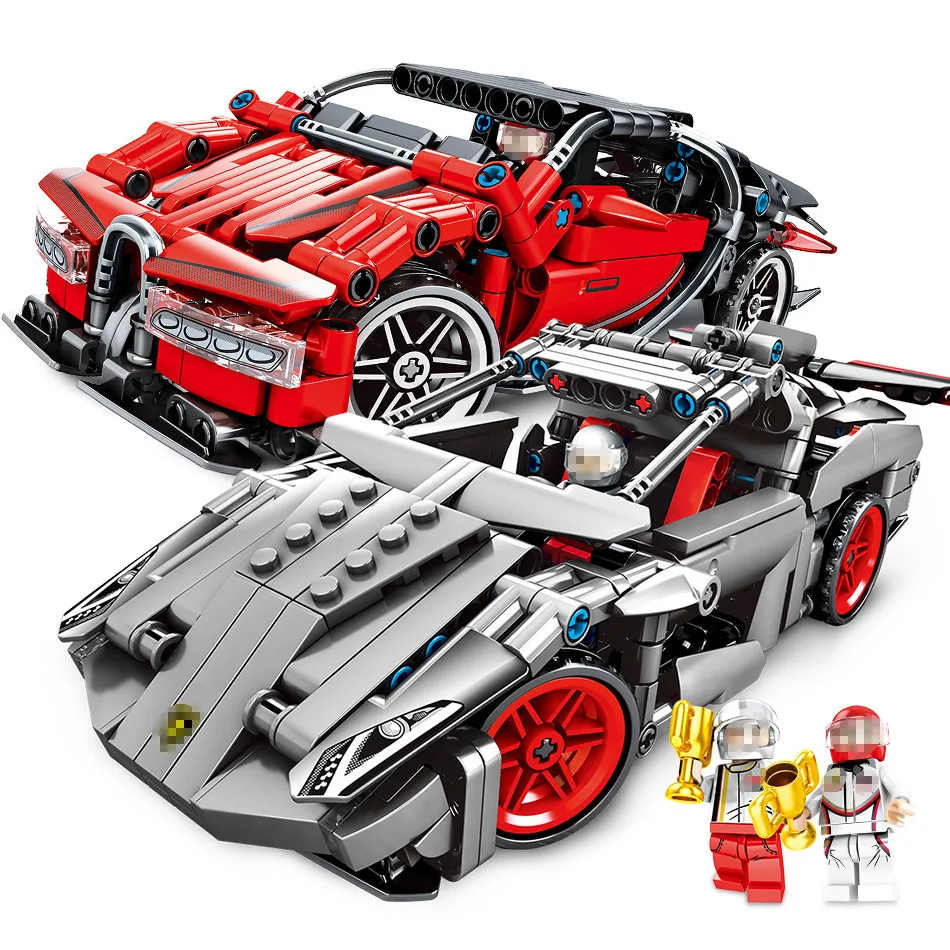 Legoings техника супер Скорость машина чемпиона модель здания наборы фигуры
