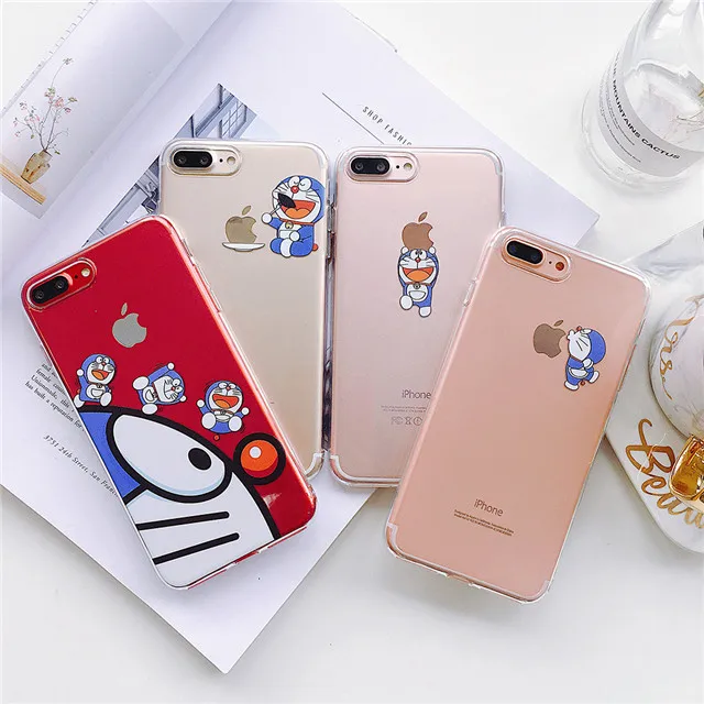 Силиконовый мягкий ТПУ чехол Rlenda для телефона iphone 7 Plus 8 X/XS/XR/XS Max 6s 6 с мультяшным
