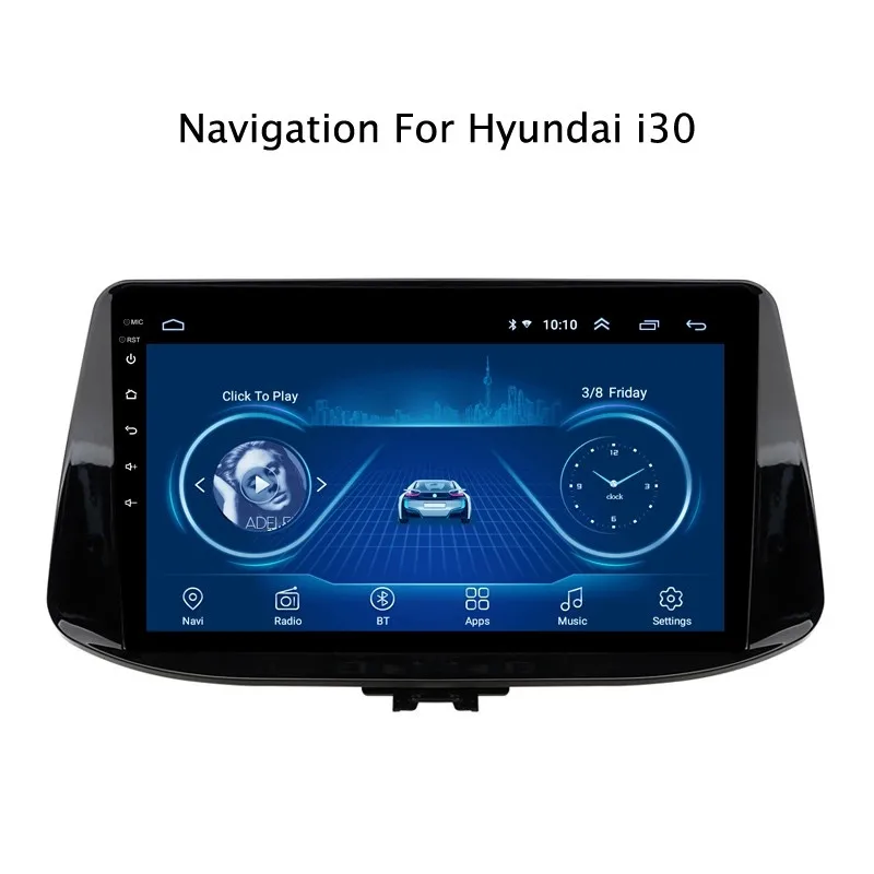 Ectwodvd 9 дюймов Andriod 8 1 Автомобильный gps навигация для hyundai i30 2017 2018 автомобильный DVD