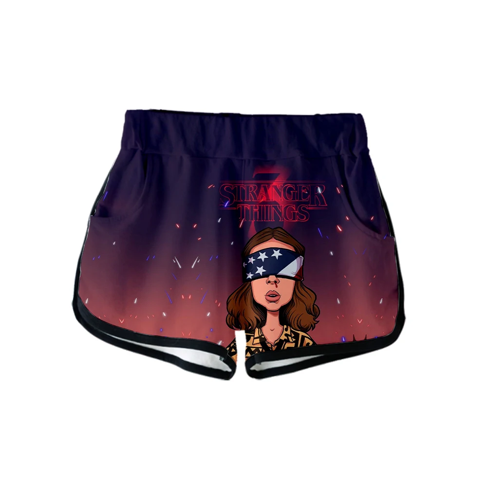 

2019 Horror TV series Stranger Things Season 3 NEW 3D print Summer Women Casual Cute girl Hot Sale Sexy Shorts Clothes