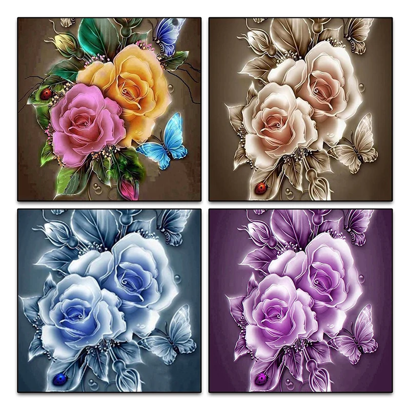 Алмазная 5D картина сделай сам роза вышивка алмазная цветы полная Мозаика из
