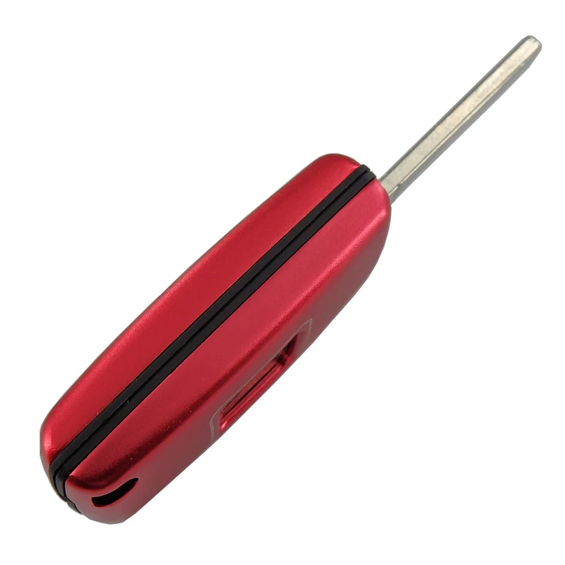 PREISEI новый алюминиевый красный 2 кнопки Автомобильный Дистанционный флип чехол