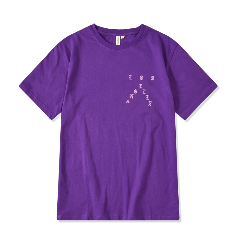 Хлопковая футболка QoolXCWear черная Армейская зеленая фиолетовая оранжевая|Мужские