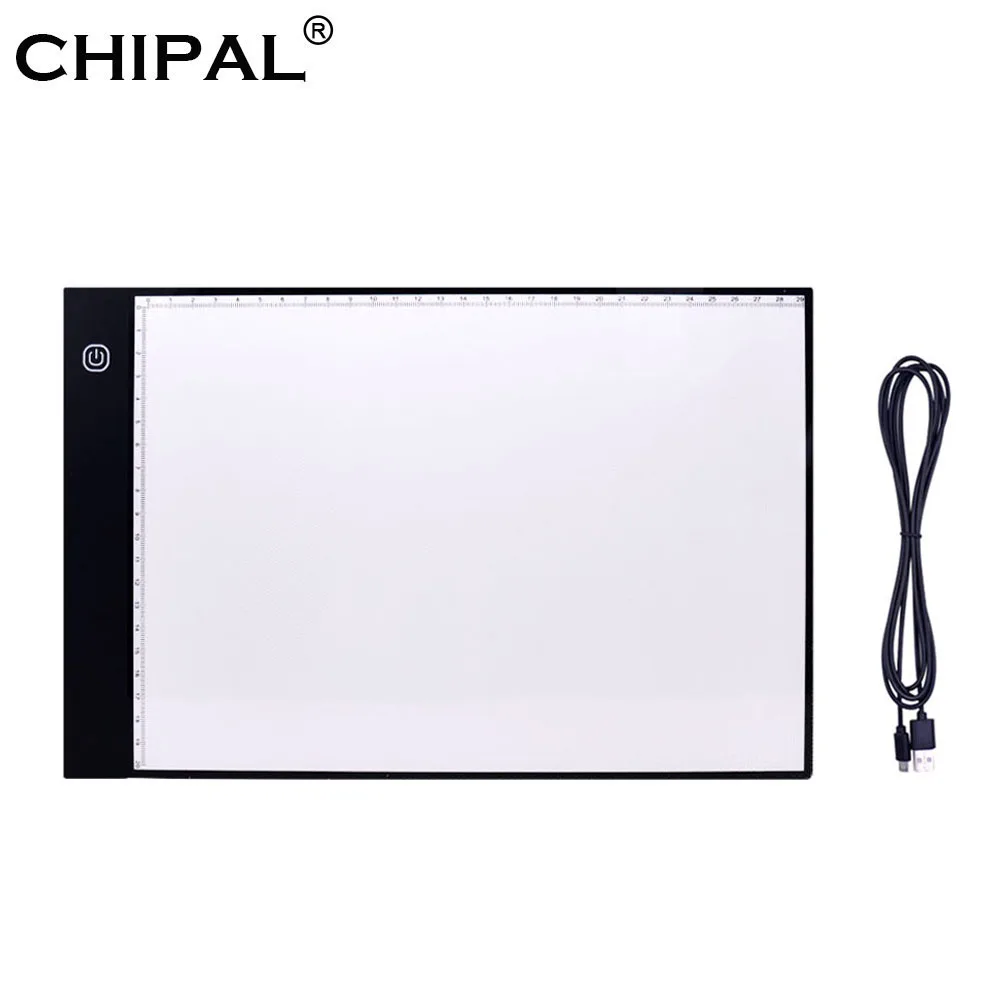 Планшет для рисования CHIPAL A4 со светодиодной подсветкой цифровой графический