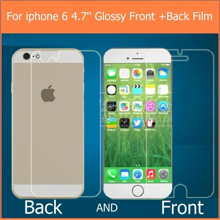 Антибликовая матовая пленка для iphone 6 6s 4 7 дюйма HD прозрачная глянцевая задняя +
