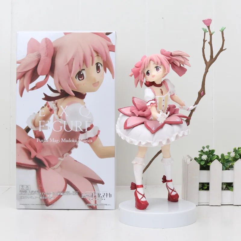 with boxflod Аниме Puella Magi Madoka Magica фигурка игрушки волшебная девушка история восстания EXQ Коллекция фигурка Madoka kaname модель игрушки подарок - Цвет: with boxflod