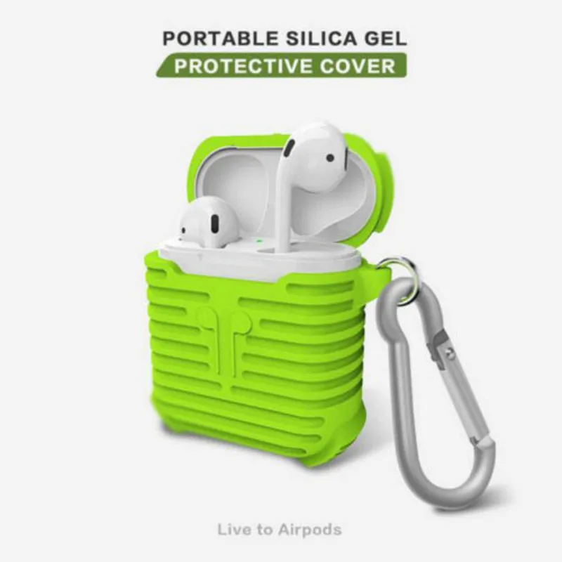 Высокого качества силиконовый чехол коробка держатель для Apple Airpod|Аксессуары