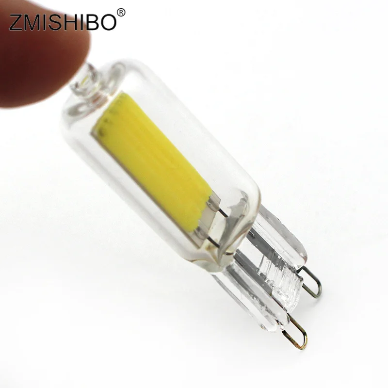 ZMISHIBO 10 шт./лот COB светодиодные лампы G9 для люстры внутреннего освещения 220 240 в 2 Вт