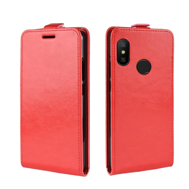 Вертикальный флип чехол для Xiaomi Redmi 6 про случай 5 84 дюймов телефон Случаи кожаный