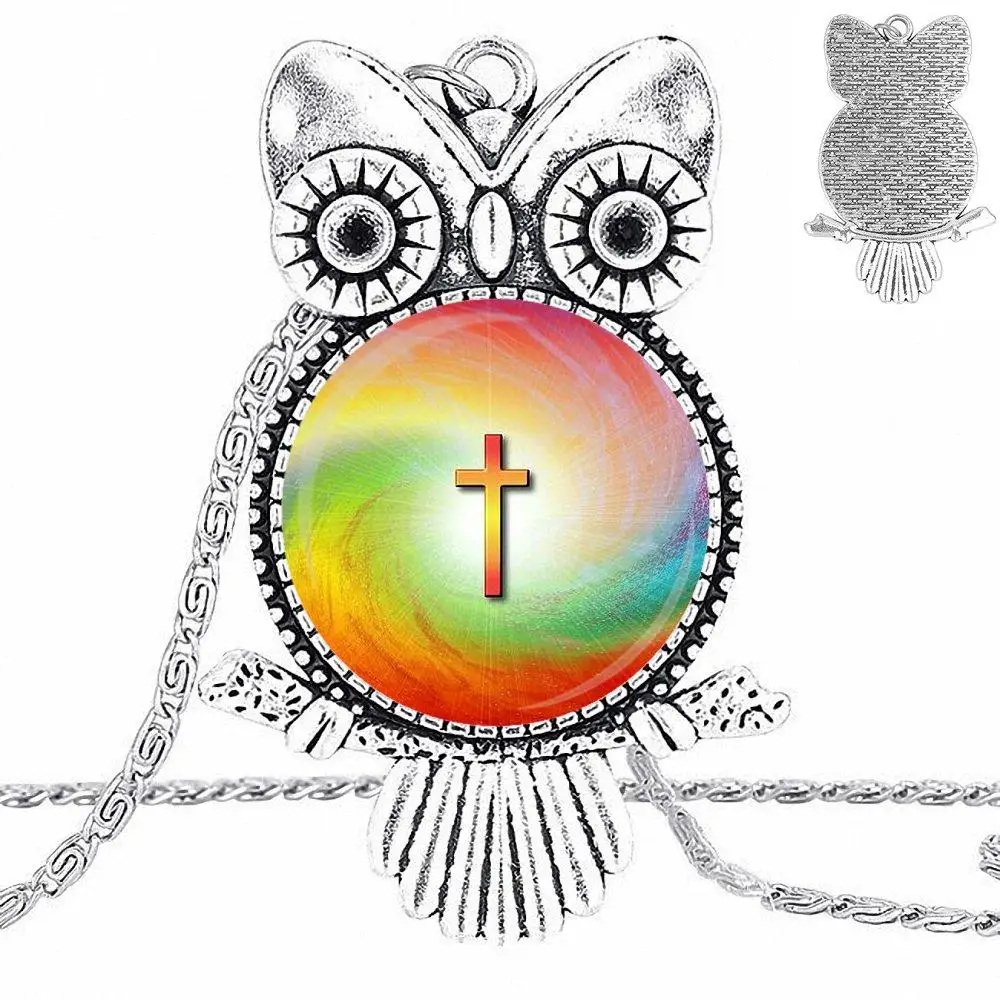 Золотистый крест EJ глазури для женщин и девушек стеклянный кабошон чокер