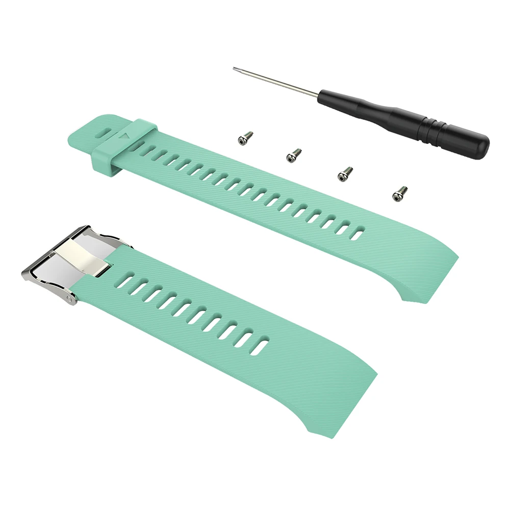 teal Силиконовый ремешок для Garmin Forerunner 35 30 Смарт-часы браслет удобный модный сменный Браслет аксессуар Браслет для наручных часов - Цвет: teal