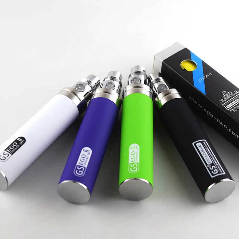 2 шт./лот электронная сигарета GS eGo 2200 мАч батарея для электронной сигареты