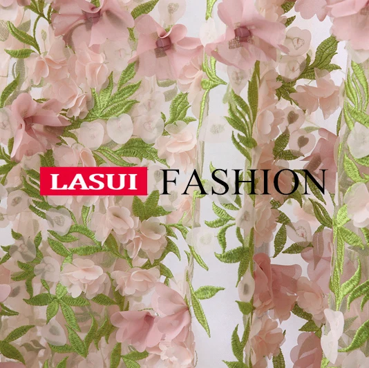 Кружевная ткань LASUI X0384 с 3D вышивкой 1 ярд/1 лот | Дом и сад