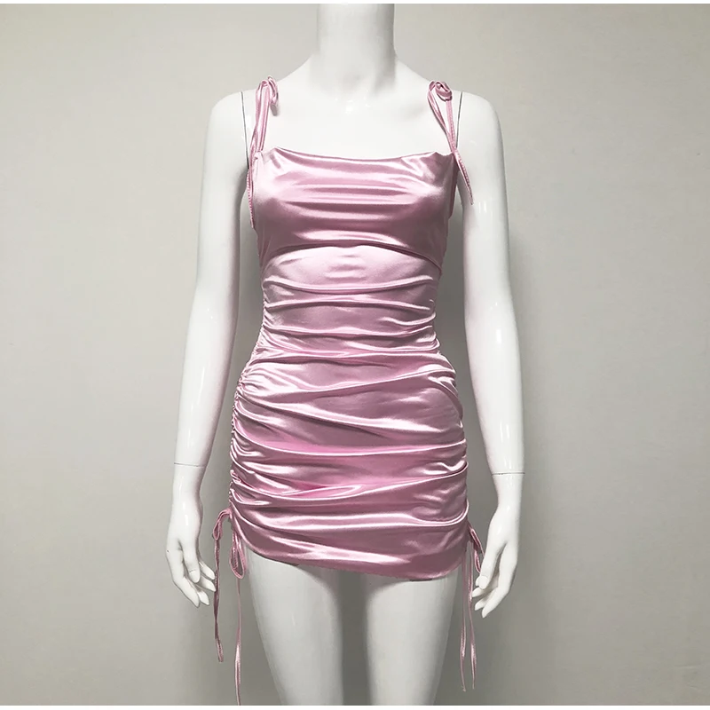 Женское винтажное платье с открытой спиной Parthea розовое вечернее воротником