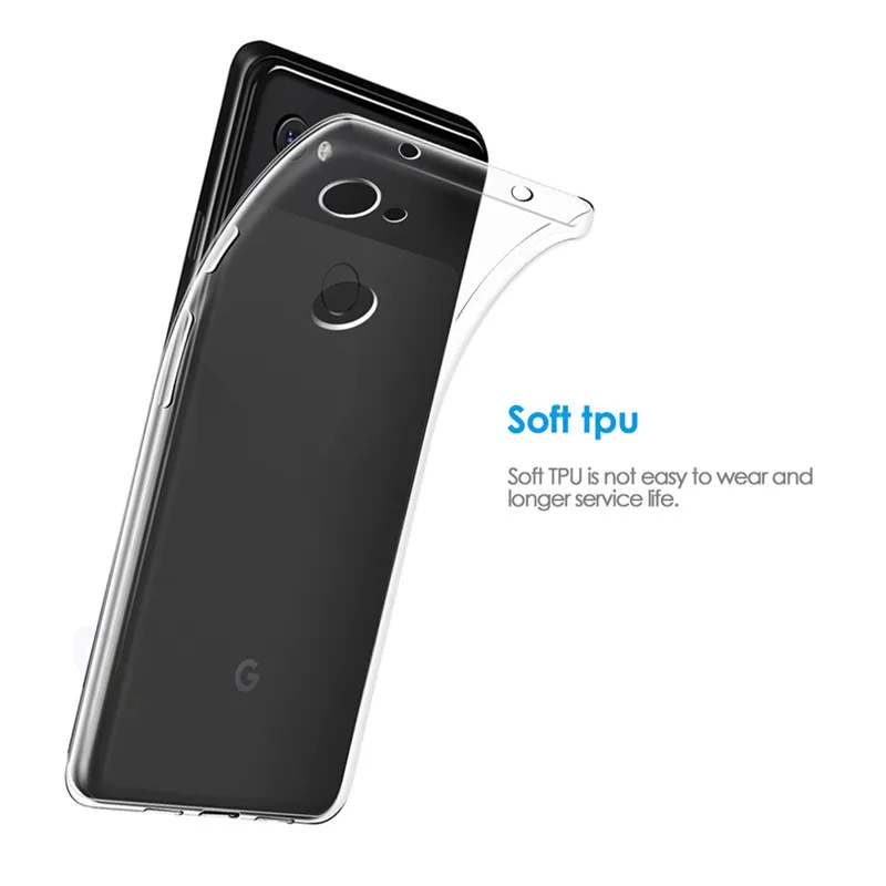 Qosea For Google Pixel 3a Case Shockproof Clear Slim Silicone Phone TPU 2 3 XL Protective Back Capa Cover | Мобильные телефоны и