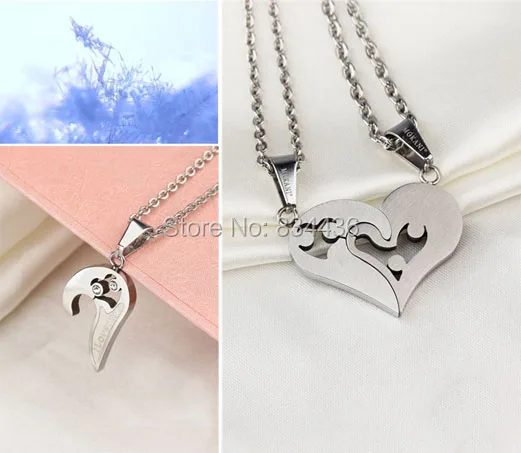 Цепочка из нержавеющей стали для мужчин и женщин ожерелье с перекрестным