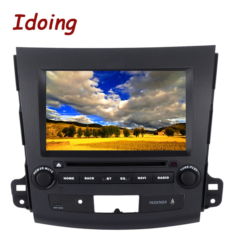 Idoing 2Din 8 &quot4 г + 32 для Mitsubishi Outlander Android 8.0 руль Восьмиядерный автомобиля GPS dvd-плеер