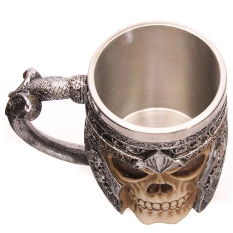 1 шт. кружка из смолы с черепом чашка для танкарда ярким и воином викинга пивная