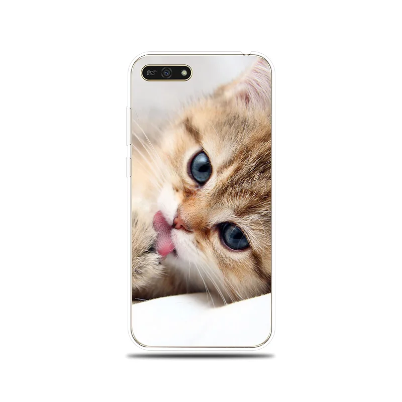 Cute Pet Cat Patterned Silicone Case For Huawei Honor 5A 6X 7X 7A Pro 7C 7S 8C 8X Soft Cover 8 9 10 Lite |