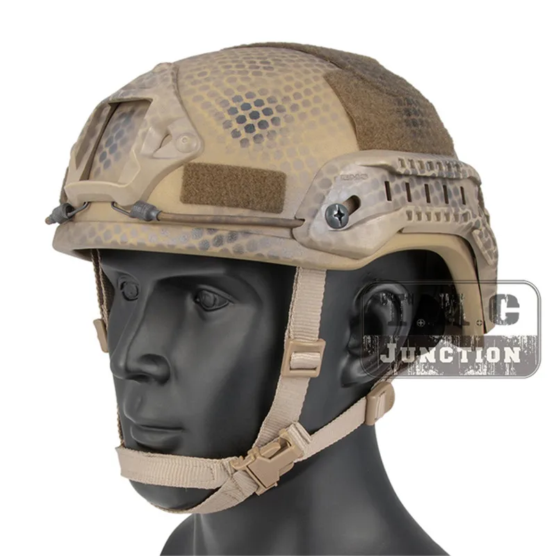 Emerson Tactical ACH ARC MICH 2001 TC-2001 шлем Улучшенный EmersonGear головной защитный с NVG кожухом и боковой рейкой - Цвет: NS