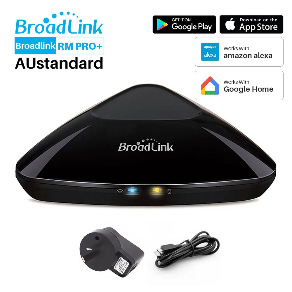 RM Pro-AU Plug Broadlink RM Pro+ RM Mini3 Универсальный Интеллектуальный пульт дистанционного управления 4G WiFi IR RF работает с Alexa Google Home мини умный дом - Комплект: RM Pro-AU Plug