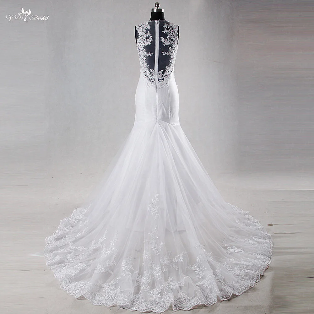 RSW989 Yiaibridal реальные рабочие фотографии русалки кружева цветной кристалл