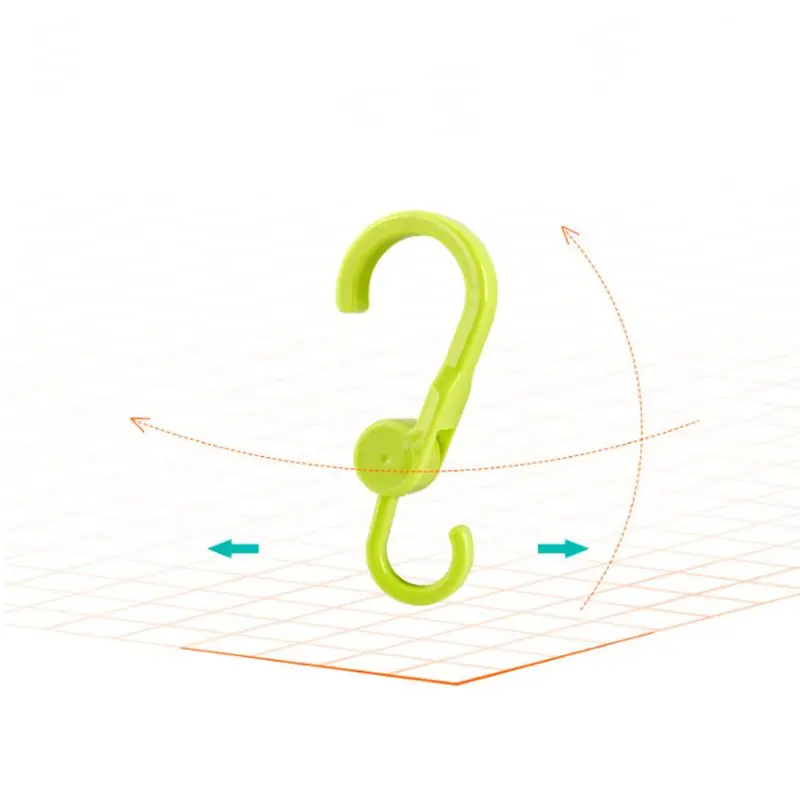 2 шт. пластиковый вращающийся крючок для хранения одежды шляпа полотенце пальто